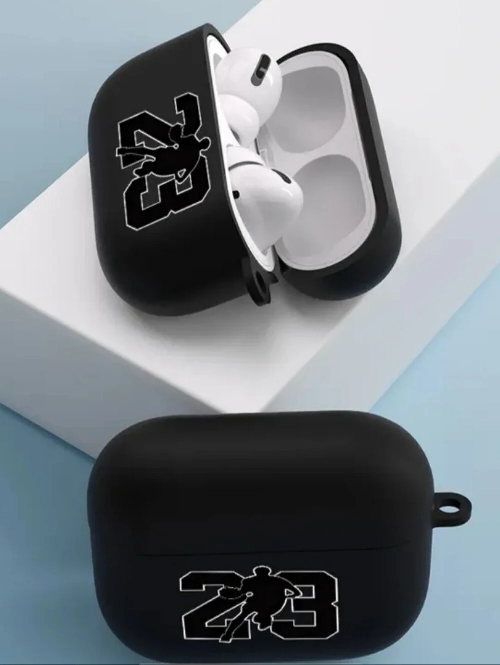 AIRPODS 4 Michael Jordan #23 Black Wireless Earbuds Charging Case
